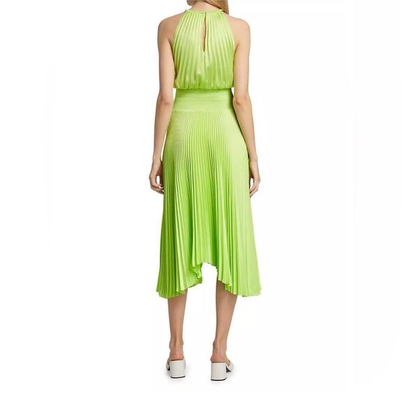 A.L.C. Asymmetric Pleated Midi-Dress size 2 - Picture 4 of 12